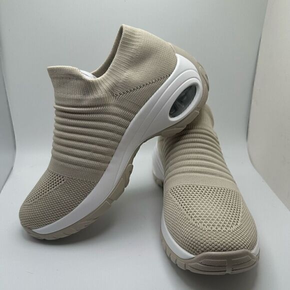 CUSHIONAIRE Women's Stretch Knit Slip on Sneaker +Memory Foam & LiteSole Technol - Picture 7 of 7